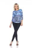 Round-Neck Top - Ice Ornaments - CARINE