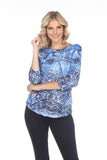 Round-Neck Top - Ice Ornaments - CARINE