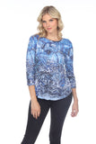 Round-Neck Top - Ice Ornaments - CARINE
