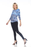 Round-Neck Top - Ice Ornaments - CARINE