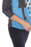 Round-Neck Top - Pattern Cats - CARINE