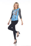Round-Neck Top - Pattern Cats - CARINE