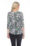 Round-Neck Top - Emerald Stones - CARINE