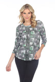 Round-Neck Top - Emerald Stones - CARINE