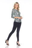 Round-Neck Top - Emerald Stones - CARINE