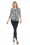 Round-Neck Top - Emerald Stones - CARINE