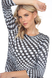 Round-Neck Top - Dot Swirl - CARINE