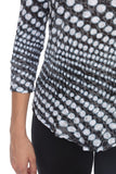 Round-Neck Top - Dot Swirl - CARINE