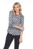 Round-Neck Top - Dot Swirl - CARINE