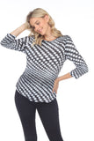 Round-Neck Top - Dot Swirl - CARINE