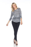 Round-Neck Top - Dot Swirl - CARINE