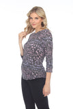 Round-Neck Top - Ombre Letters - CARINE