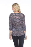 Round-Neck Top - Ombre Letters - CARINE