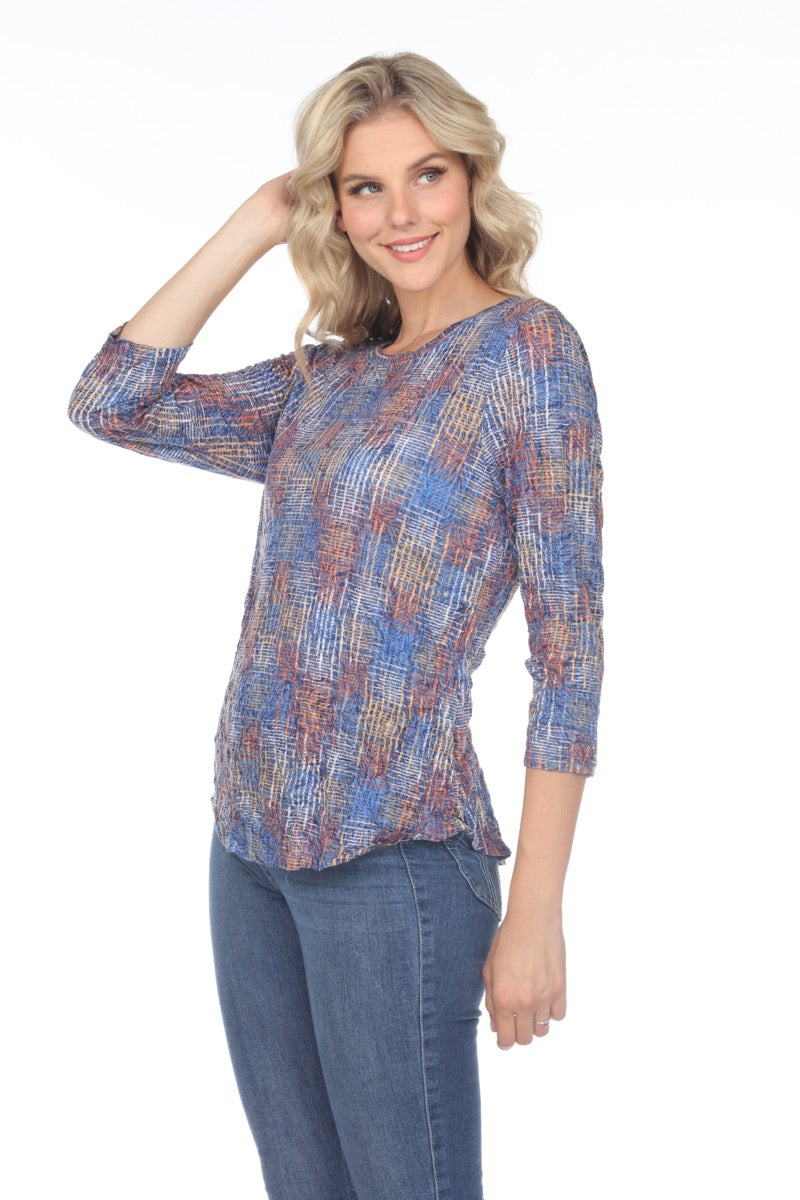 Round-Neck Top - Color Hash - CARINE