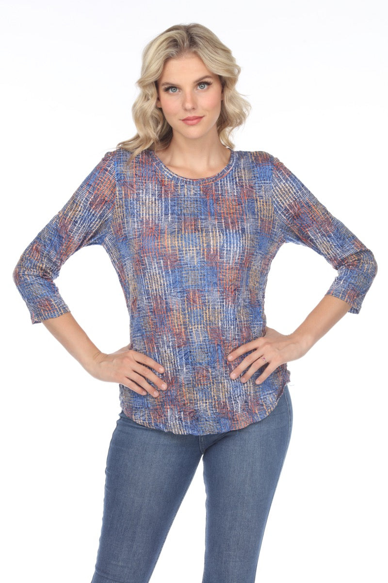 Round-Neck Top - Color Hash - CARINE