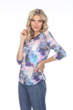 Round-Neck Top - Sapphire Patch - CARINE