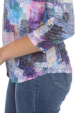 Round-Neck Top - Sapphire Patch - CARINE