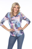 Round-Neck Top - Sapphire Patch - CARINE