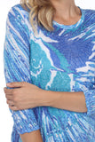 Round-Neck Top - Seafoam Burst - CARINE