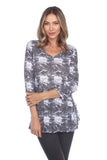 Jackie Top - Gray Clouds - CARINE