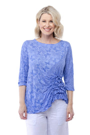 Jolene Top - Blue Butterflies