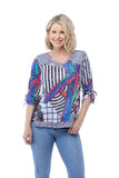 Julia Top - Blue Target - CARINE