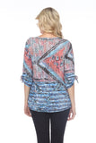 Julia Top - Aqua Slash - CARINE