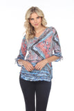 Julia Top - Aqua Slash - CARINE