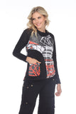Mia Top - Red Fray