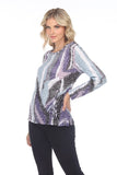 Pauline Top L/S - Mint Slash - CARINE