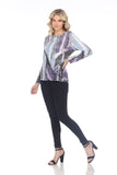Pauline Top L/S - Mint Slash - CARINE