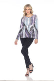 Pauline Top L/S - Mint Slash - CARINE