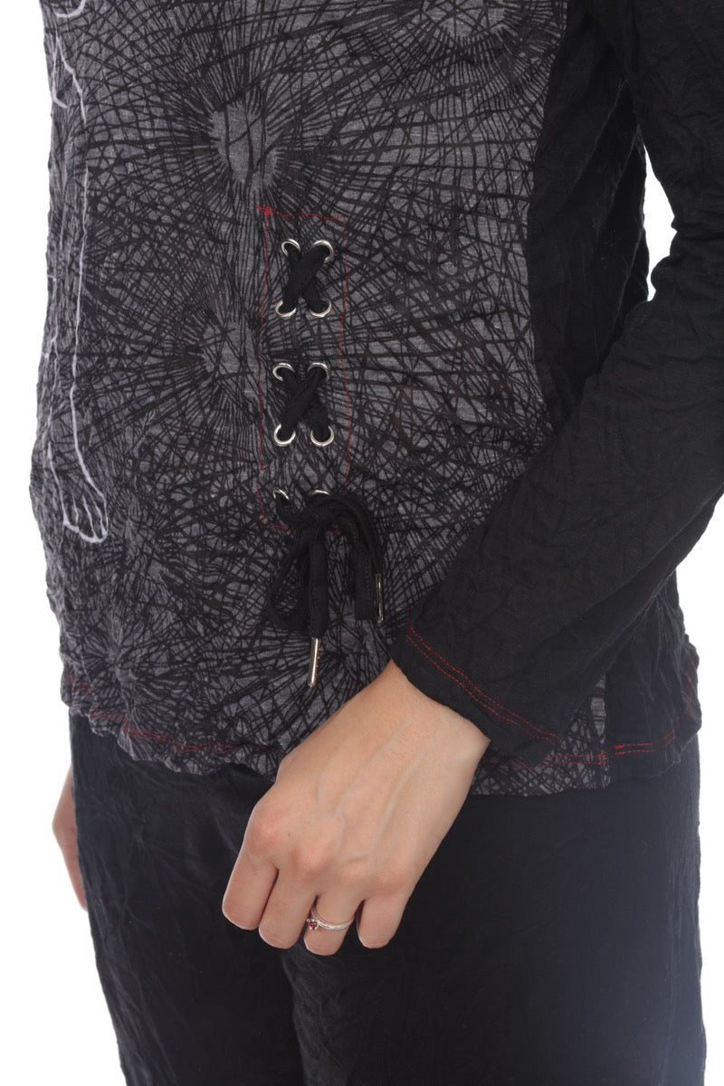 Pauline Top L/S - Frenchie Dog - CARINE