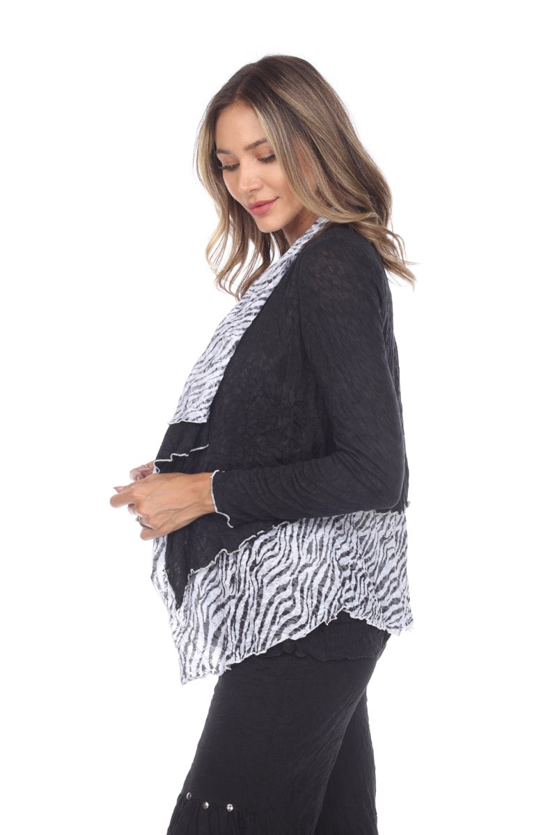 Chloe Cardigan - Zebra Pattern - CARINE